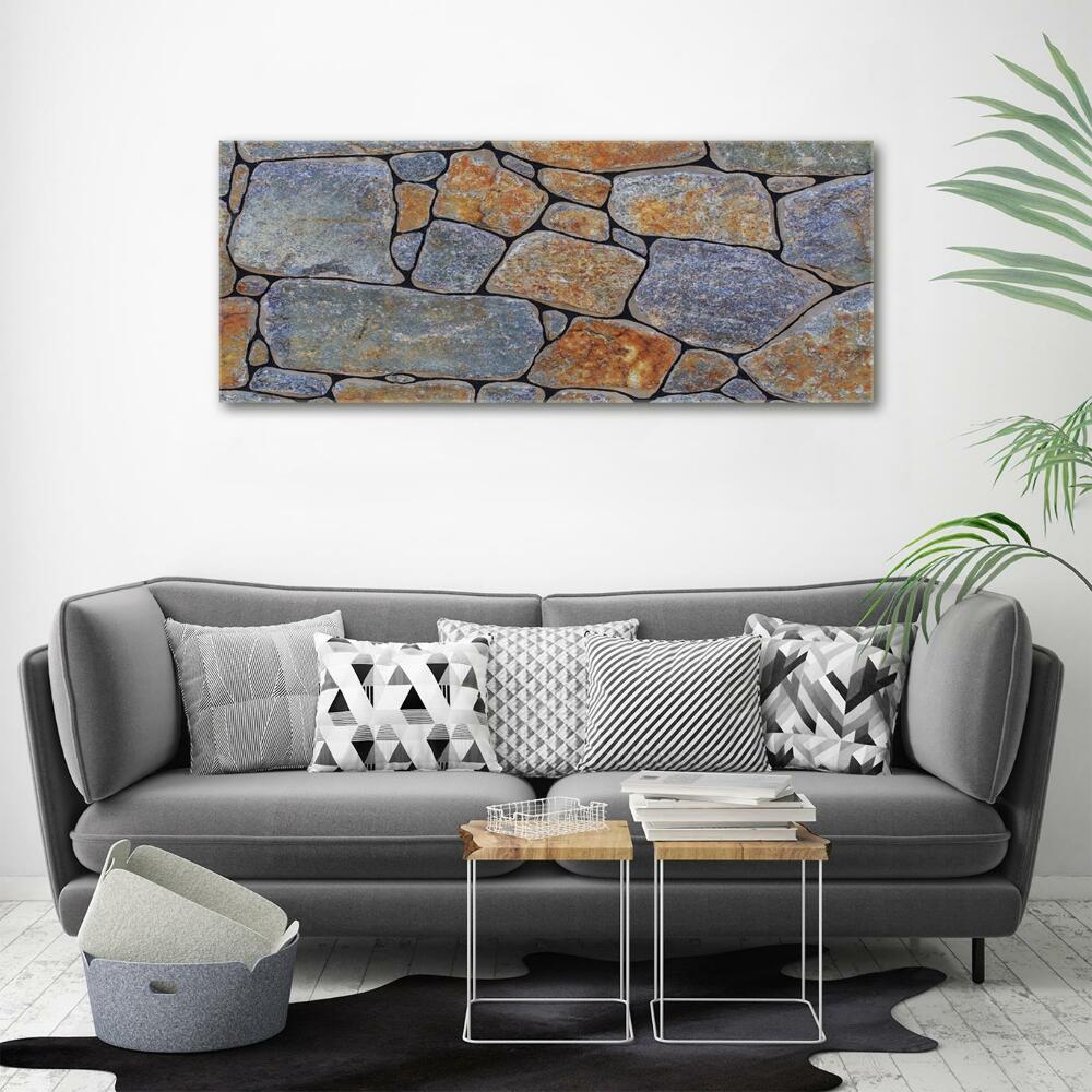 Glass wall art large Stones