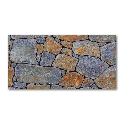 Glass wall art large Stones