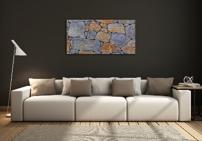 Glass wall art large Stones