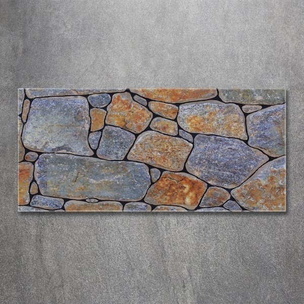 Glass wall art large Stones