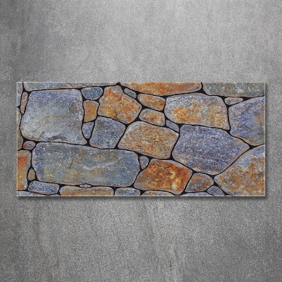 Glass wall art large Stones