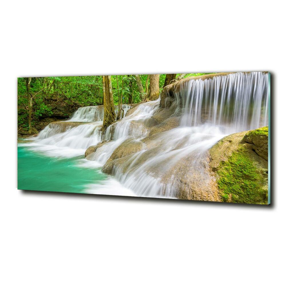 Glass art print Waterfalls