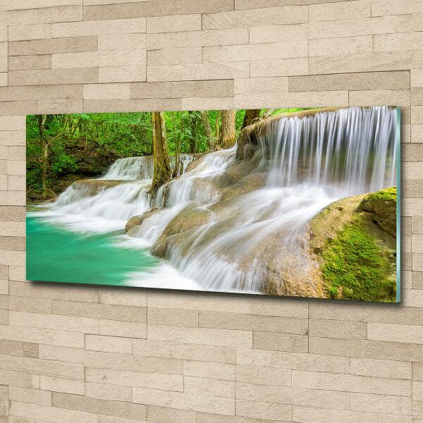 Glass art print Waterfalls