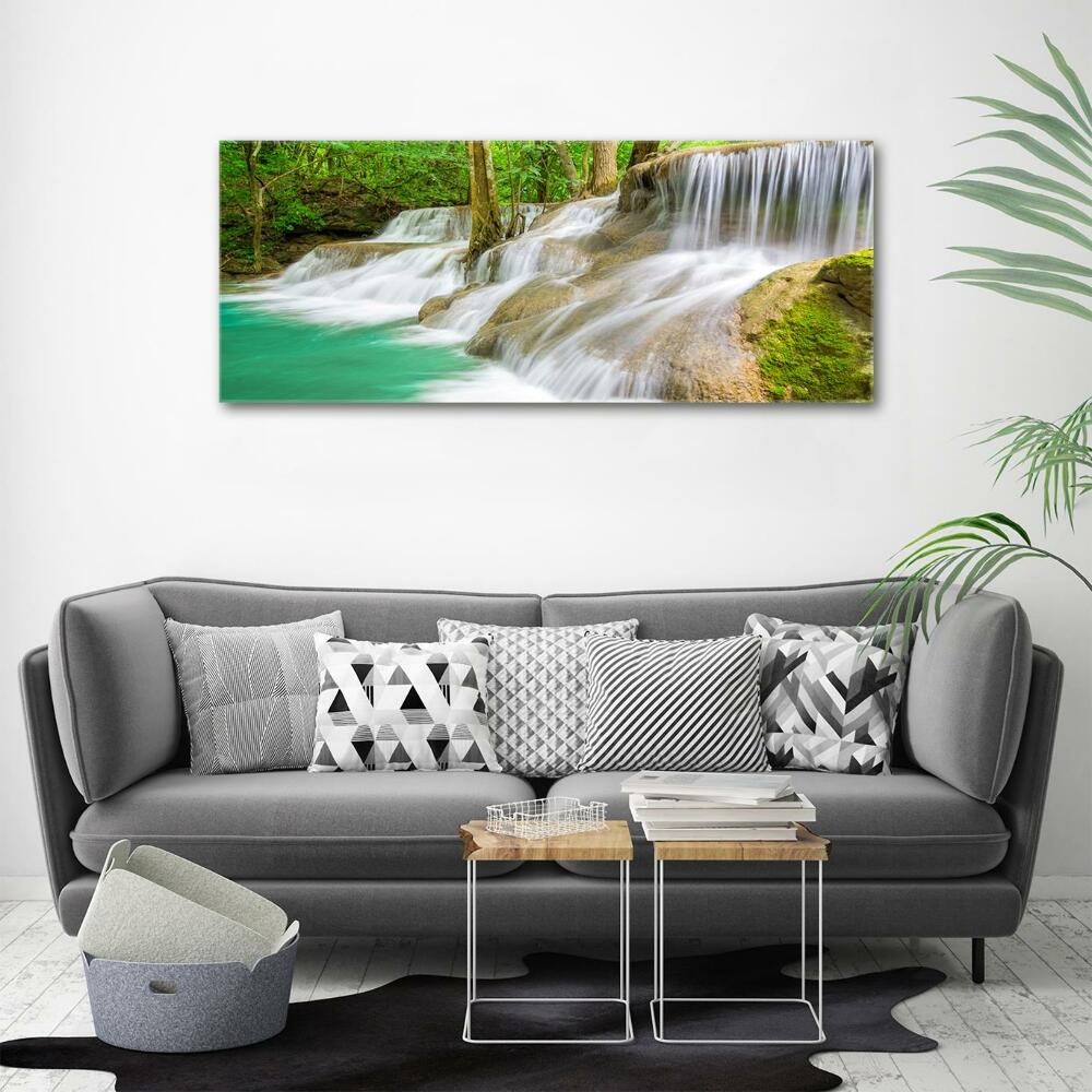 Glass art print Waterfalls