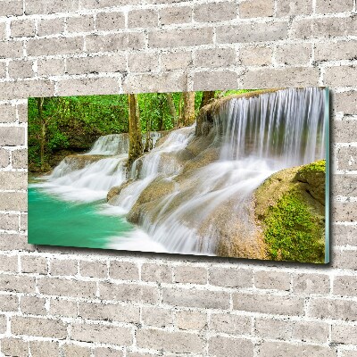 Glass art print Waterfalls