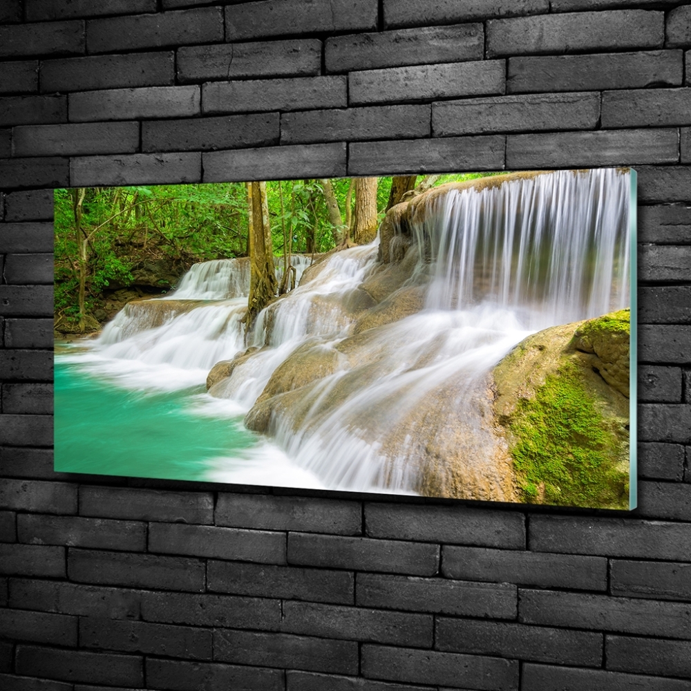 Glass art print Waterfalls