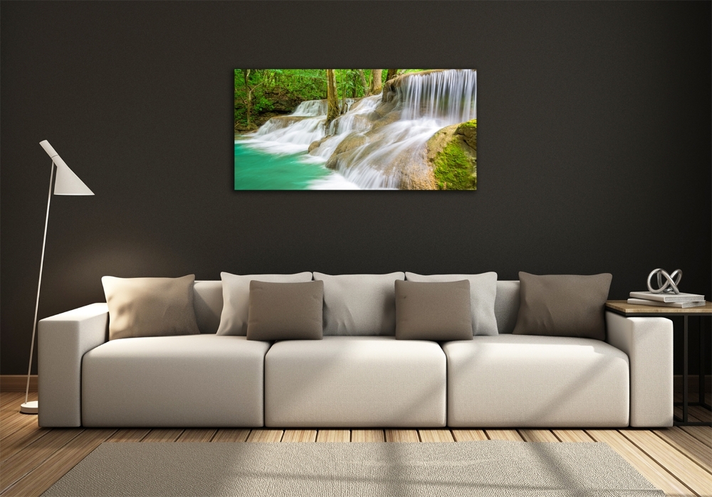 Glass art print Waterfalls