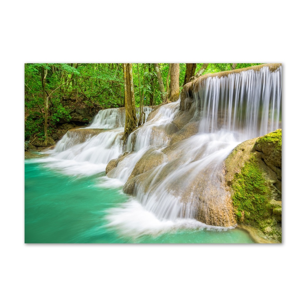 Glass art print Waterfalls