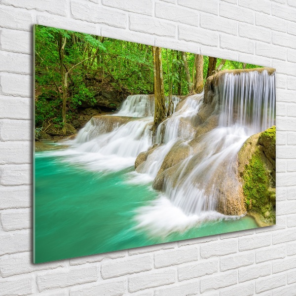 Glass art print Waterfalls