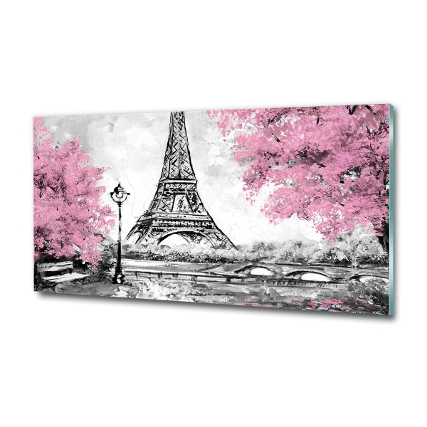 Glass art print Eiffel paris tower