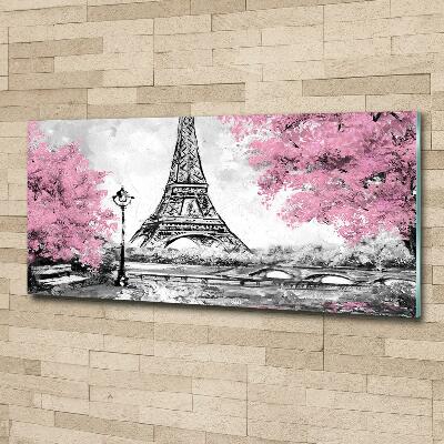 Glass art print Eiffel paris tower