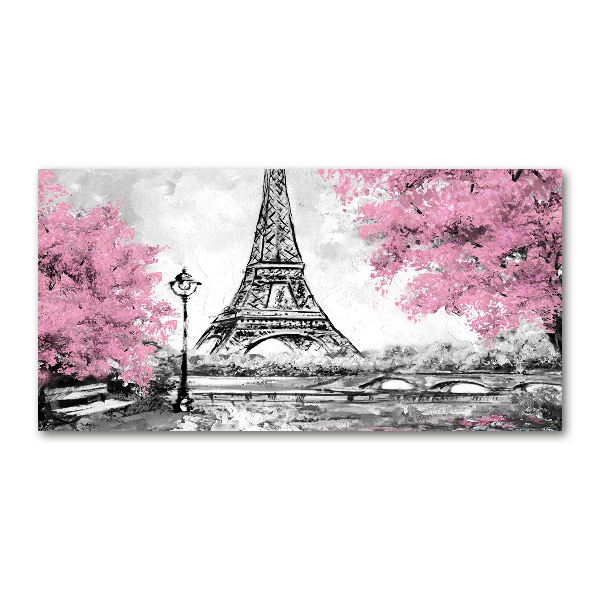 Glass art print Eiffel paris tower