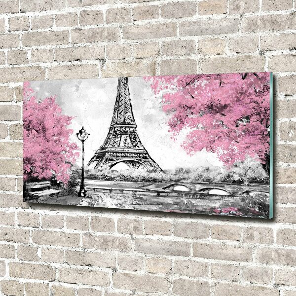 Glass art print Eiffel paris tower