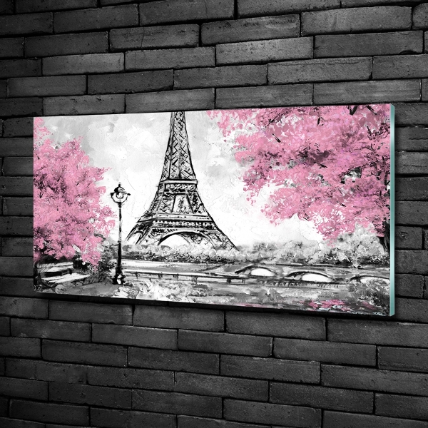 Glass art print Eiffel paris tower