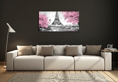 Glass art print Eiffel paris tower