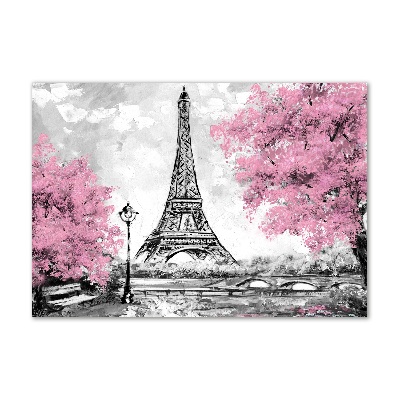 Glass art print Eiffel paris tower