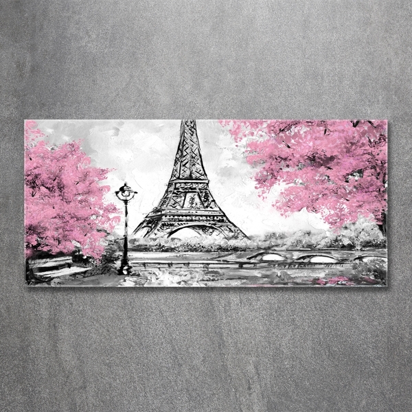 Glass art print Eiffel paris tower