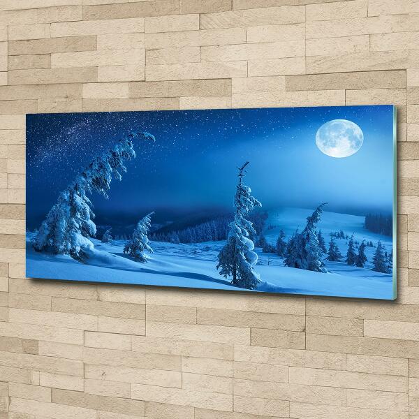 Glass wall art Moonlight