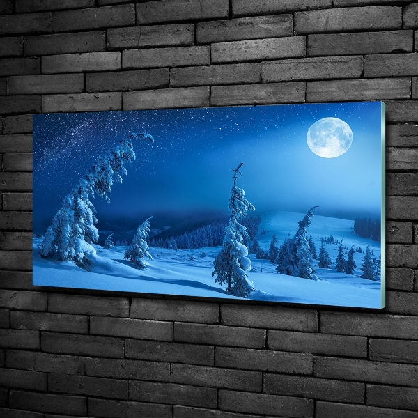 Glass wall art Moonlight