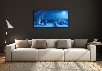 Glass wall art Moonlight