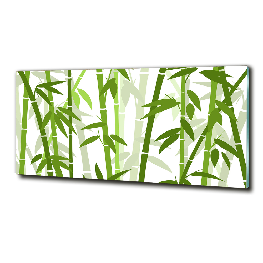 Glass picture print Bamboo