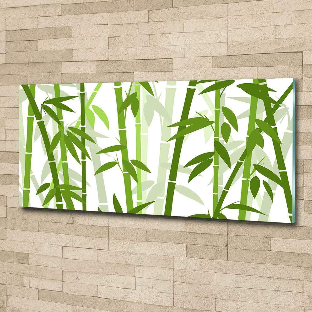 Glass picture print Bamboo