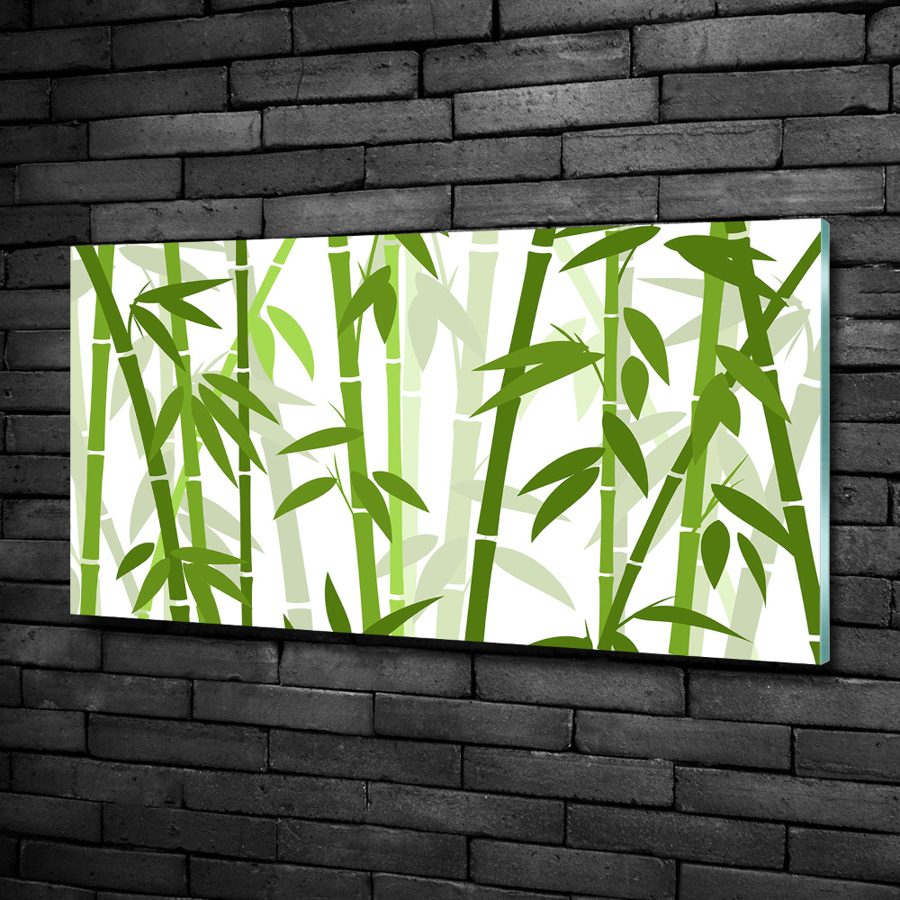 Glass picture print Bamboo