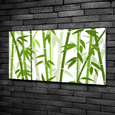 Glass picture print Bamboo