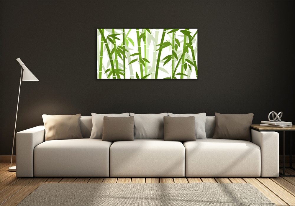 Glass picture print Bamboo