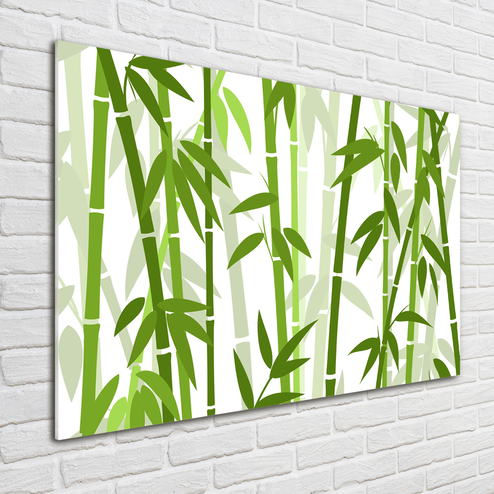 Glass picture print Bamboo