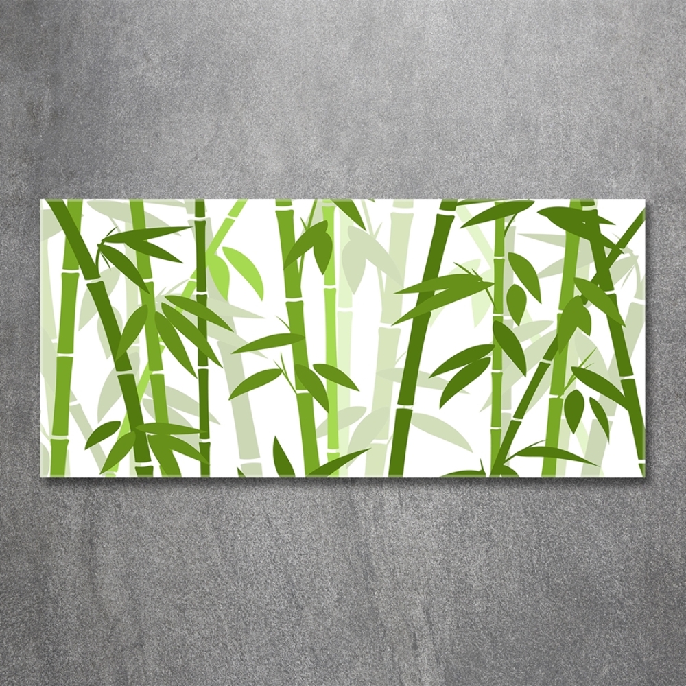 Glass picture print Bamboo