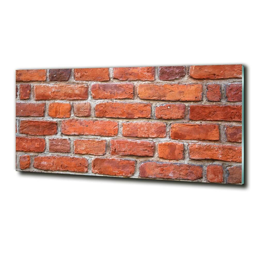 Glass wall art large Brick wall