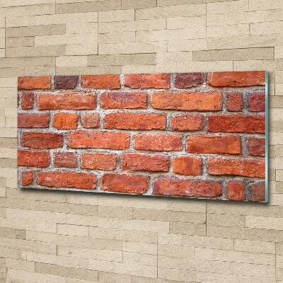 Glass wall art large Brick wall