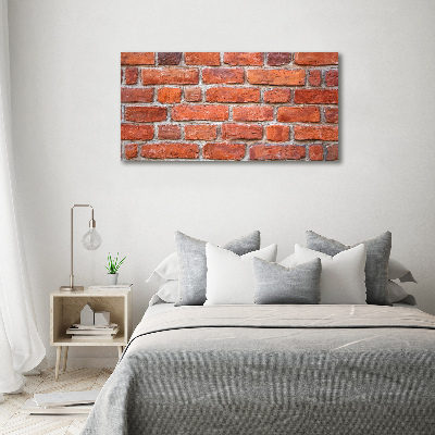 Glass wall art large Brick wall