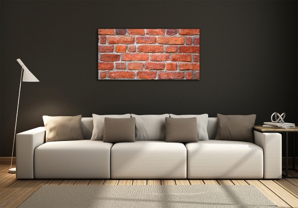 Glass wall art large Brick wall