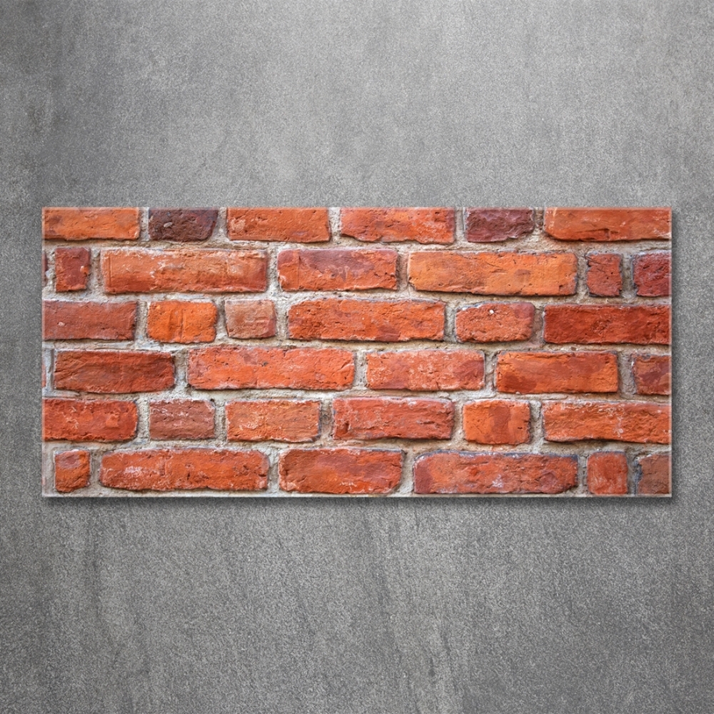 Glass wall art large Brick wall