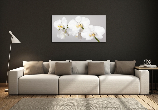 Wall art on glass Orchid