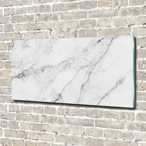 Glass wall art large Marble