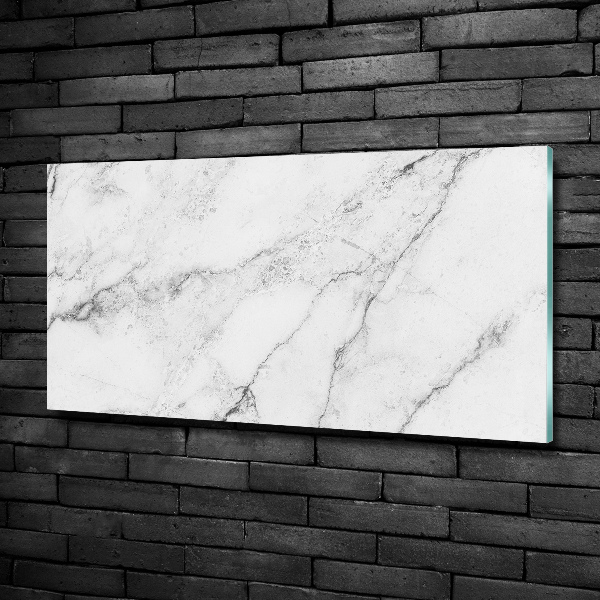 Glass wall art large Marble