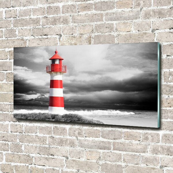 Glass art print Lighthouse