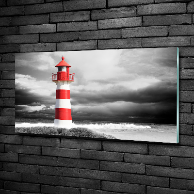 Glass art print Lighthouse