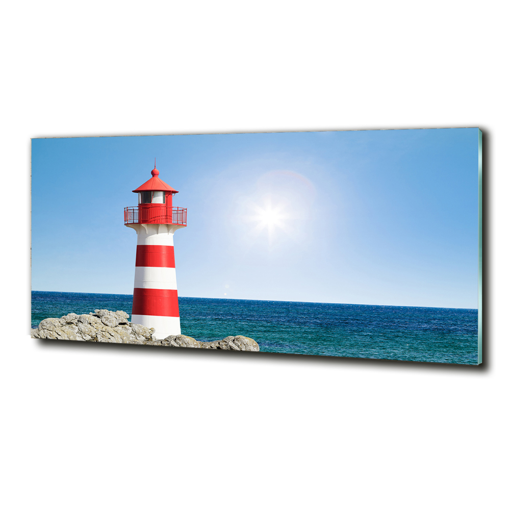 Wall art on glass Lighthouse