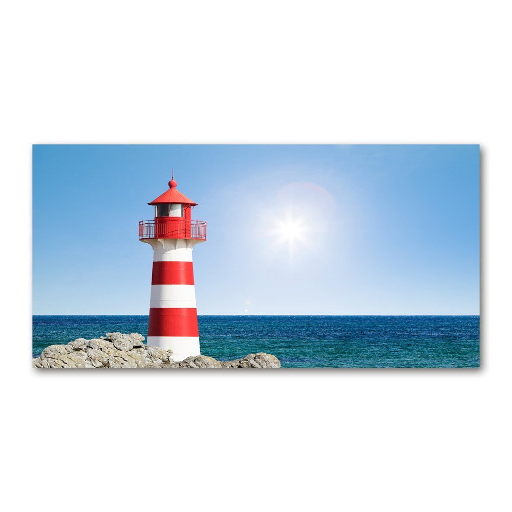 Wall art on glass Lighthouse