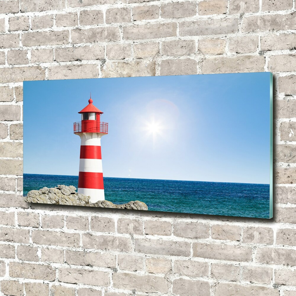 Wall art on glass Lighthouse