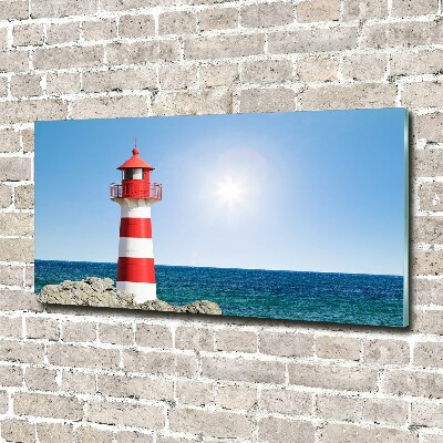 Wall art on glass Lighthouse