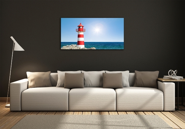 Wall art on glass Lighthouse