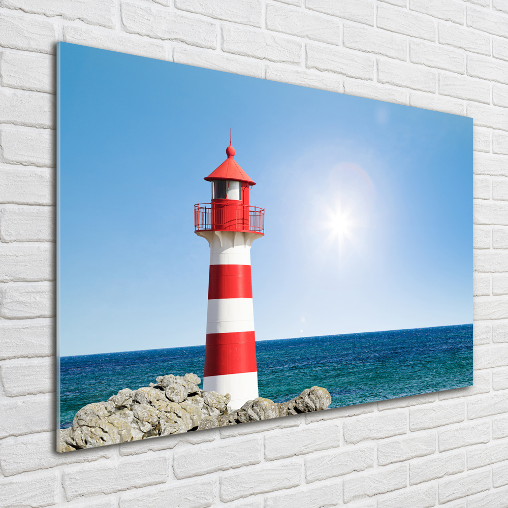 Wall art on glass Lighthouse