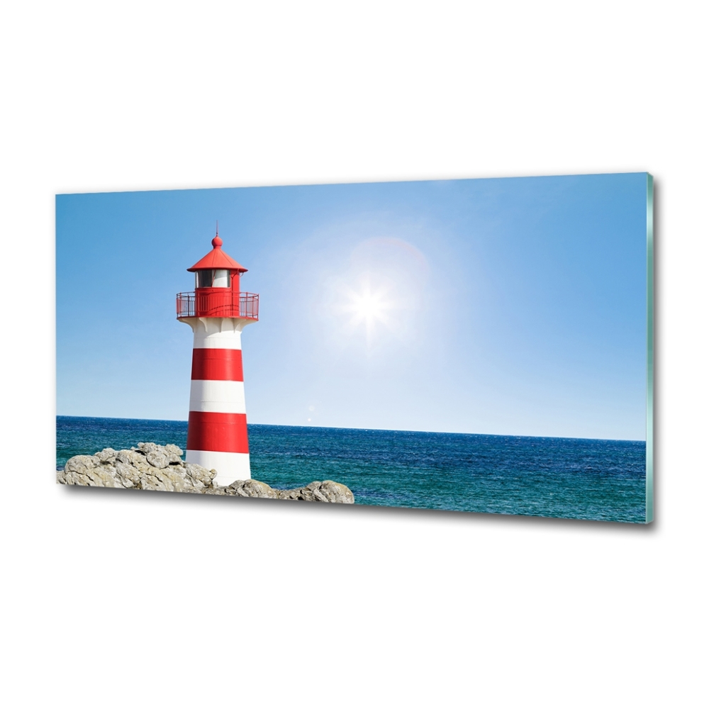 Wall art on glass Lighthouse