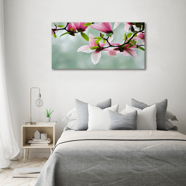 Wall art on glass Magnolia