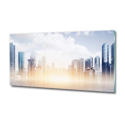 Wall art on glass Skyscrapers